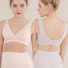 쁘띠마리에 3단후크 면스판 컴포트 캡내장 수유브라탑 M L XL 4color