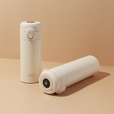 [KT알파쇼핑]에디슨 온도 표시 원터치 분유 보온병 350ml + 500ml