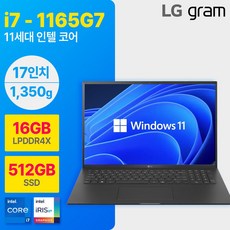 LG전자 그램 인텔i7 17인치 17Z95P 노트북 PC 리퍼/가성비/사무용/업무용/미니/랩탑/코딩/경량/개발자/정품윈도우11포함, 17Z95P(고급), WIN11 Home, 32GB, 1TB, 코어i7, 실버