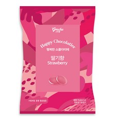 행복한 쇼콜라띠에 딸기향 초코 100g 빼빼로 만들기 초콜렛 코팅용 코인 초콜릿 컴파운드 발렌타인데이 diy, 1개