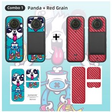 Insta360 X3 PVC 스티커 보호 필름 2 개대 방수 스크래치 방지 이동식 스킨 카메라 액세서리, 1.Combo 1, 2개