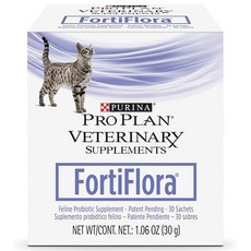 퓨리나 포티플로라 고양이 유산균 프로바이오틱스 파우더 프로플랜 펫 반려동물 30g 30포 Purina Fortiflora Cat Probiotic Powder Supplement, 1개