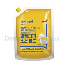 비셰프 갈릭 디핑 소스 골드 1kg (갈릭소스/피자소스/갈릭디핑/갈릭딥핑/마늘소스/간편조리식품/냉동/식품), 10개