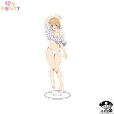 여친 빌리겠습니다 렌탈여친 카노카리 굿즈 웨딩 비키니 아크릴 스탠드 피규어 장식, K, 높이 약 16cm, 1개