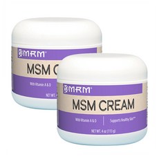 MRM MSM 유황 크림 Cream 비타민 A & D 113g 2개, 1세트