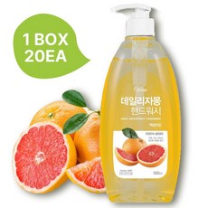 오릭스 데일리자몽 핸드워시 500ml 대용량 물비누 손세정제 20개 1박스