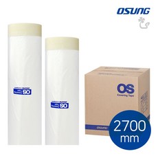 (투명 커버링테이프 2700mm 1박스(25개)) 보호 테이프 자동차 광택 페인트 카바링, 1개