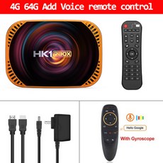 HK1 RBOX 스마트 TV 듀얼 와이파이 미디어 플레이어 셋톱 안드로이드 11 Amlogic S905X4 1000M 4K 8K 4G 32G 64G 128G AV1 2.4G 5, [04] Au 플러그, [05] 4G 64G Voice control, 1개 - av-m4플레이어