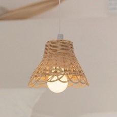 당기는 LED 전구 라탄 조명 무드등 LA3, 블랙, 백색