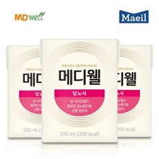 메디웰 당뇨식 2박스 (200ml x 48팩) 환자영양식, 200ml, 24개