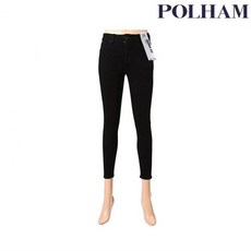 POLHAM 폴햄 여성 스키니핏 블랙 데님 팬츠