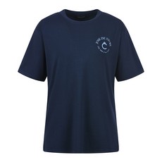 코인코즈 3F[영캐주얼] 여성 오버핏 레터링 반팔 티셔츠 DZ3S-E03210블랙