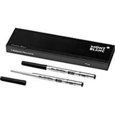 MONTBLANC몽블랑 볼펜 리필 F(세자)2개 세트 미스터리 블랙 블랙 정규 수입품 MB116189