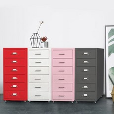 [핫트랙스] 아이엘컴퍼니 철제 6단 서랍장 4Color 택 1 Pink, 색상