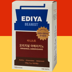 이디야 오리지널 부드러운 아메리카노 130T, 1g, 130개입, 1개