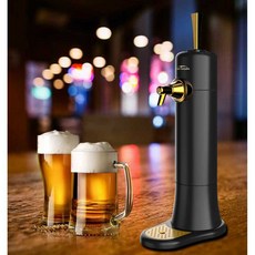 가정용 생맥주 기계 혼술 호프집 살얼음 맥주 크림, 검은색