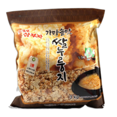 소문난삼부자 가마솥맛 쌀 누룽지 3kg, 1개