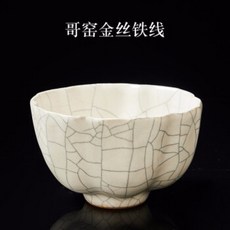 용산당형가마 금실철실도자기컵주인배오픈얼음균열큰제품컵한공도구형요금실차컵-참마프리컵, 단일상품