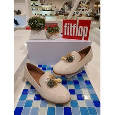[현대백화점]핏플랍 FITFLOP FFSO0E026CR_레나언더더씨로퍼 크림 레더 여성_FFSO0E026