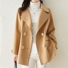 패션시그널 러블리 더블 하프 코트