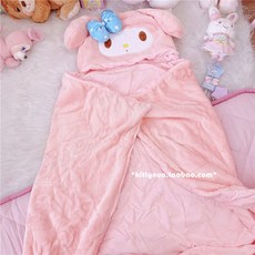 산리오후드형담요