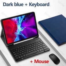 테블릿PC케이스 테블릿 PC 케이스 아이패드 갤러시탭 iPad 용 키보드 6 세대 7, 진한 파란색 마우스, 중국, iPad Pro 12.9 2018 년