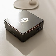 피스큐브 미니 PC 한뼘 컴퓨터 데스크탑 본체 사무용 피씨 주식용 고사양 일체형 올인원 PIECE CUBE, 16GB + 512GB