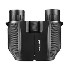 솔로몬옵틱스 고성능 초광각 휴대용 쌍안경 망원경 하이 타임 10X25 HD 전체 광학 녹색 필름 방수 망원경 여행 하이킹 관광 슈퍼, 1.Black