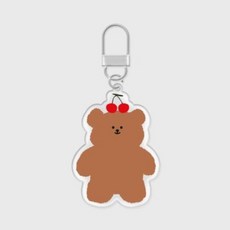 [텐바이텐] cherry slow bear 아크릴키링, 단일상품