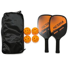 피클볼 피크 패들 라켓 세트 pickleball 공 뉴 2종 울트라 쿠션 4종 백, 04 주황색