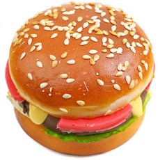 햄버거 모형 불고기 치즈버거 8.5cm 장식용 가짜 빵 데코 인조 베이커리 음식모형 패스트푸드 연출 PU리얼