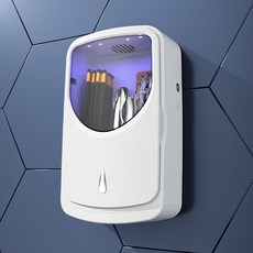 니치유 살균 수저통 소독 물빠짐 방진 벽걸이 수저통 식기건조기, 1개, 그레이