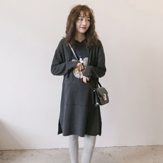 벤뷰티153 임산부원피스 임부원피스 와이드 루즈핏 봄가을 봄계절 여성 작은 키 하프기장 패션 타입