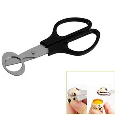 1pcs 계란 가위 메추라기 계란 껍질 절단기 분리기 작은 메추라기 계란, Black, 1개