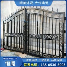 전원주택대문 대문설치 맞춤 제작하다 철예대문 가정용 별장 마당문 맞은편 문 농촌 마당, 01 맞춤 제작하다