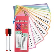 몬테소리 0-12 배 테이블 카드 곱셈 차트 자체 확인 수학 학습 도구 훈련 교육 보조, [01] Numerical training