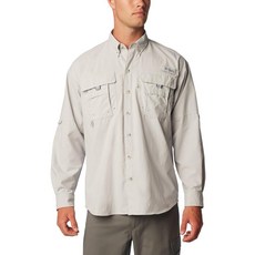 컬럼비아 Columbia 남성용 PFG 바하마 II 긴소매 셔츠 354858, 5X, Cool Grey