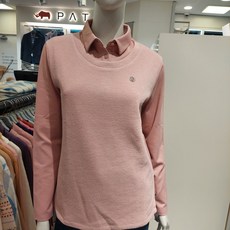 PAT 겨울티셔츠 이중티셔츠 티셔츠와 베스트가 하나로 ~편안하고 여성스러운 티셔츠 @@ 소매 믹스 니트에리 티셔츠 @@ 1IWW85101 동수원NC