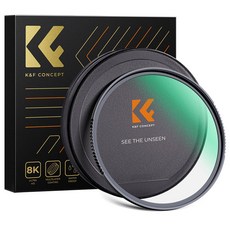 K&F CONCEPT Nano-X 강화 유리 양면 코팅 MCUV 필터, 58mm