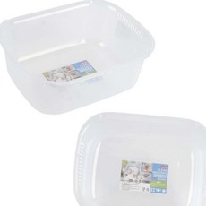 다용도용 세숫대야 클리어 직사각 싱크대야 대, 1개, 1개