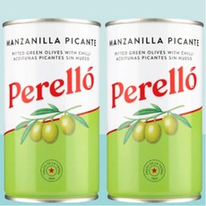 Perello 페렐로 씨있는 스페인 그린 올리브 피칸테 150 X 2캔