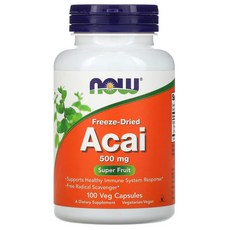 동결 건조 아사이 500mg 식물성 100정 약 3개월분, 1팩