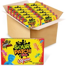 사워패치 키즈 익스트림 소프트 & 츄이 캔디 12개입x99g SOUR PATCH KIDS Extreme, 99g, 12개