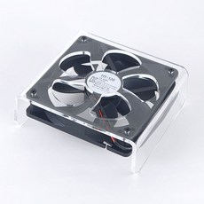 120mm 미니PC 공유기 와이파이 저소음 USB 쿨러 쿨링 팬 (싱글), 블랙, 1개
