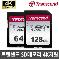 리코 GR3 STREET EDITION 카메라용 64G 128G 메모리SD카드 4K촬영지원, 트랜센드 64G SDXC Class10 V30