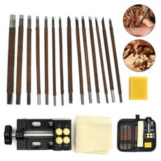 뜨거운 18PCS 나무 조각 목수 손 치즐 목공 선반 Gouges 도구 나무/돌 조각가 D6|조각품|, 1개, A, 단일