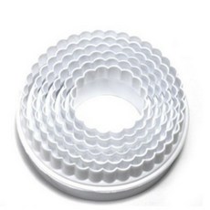  이홈베이킹 비스켓 쿠키커터 주름링 양면 6종 세트, 단일, 4세트 