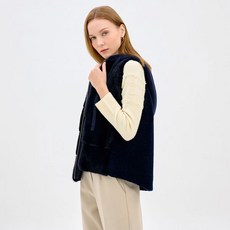 에스쏠레지아 울 후드 무스탕 베스트 SONAXVS300 184327