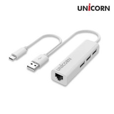 서진네트웍스 유니콘 ULAN-300CA USB허브 (USB Type C+A 4포트 무전원), 1개