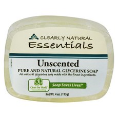 Clearly Natural 에센셜 퓨어 & 내추럴 글리세린 솝, Glycerine Soap, 무향